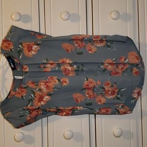 Alice Blue cap sleeve blouse